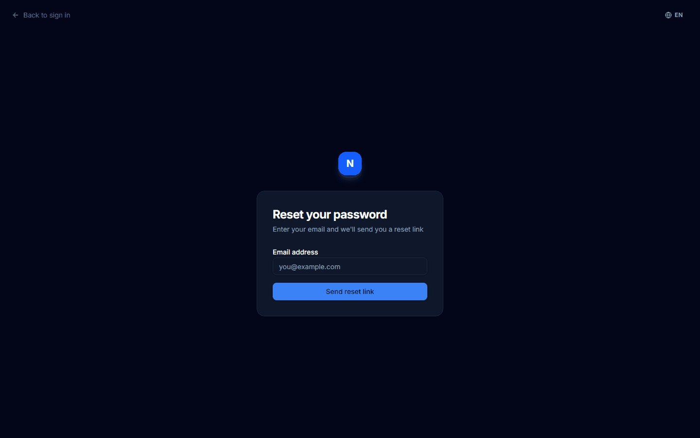 Forgot your password?