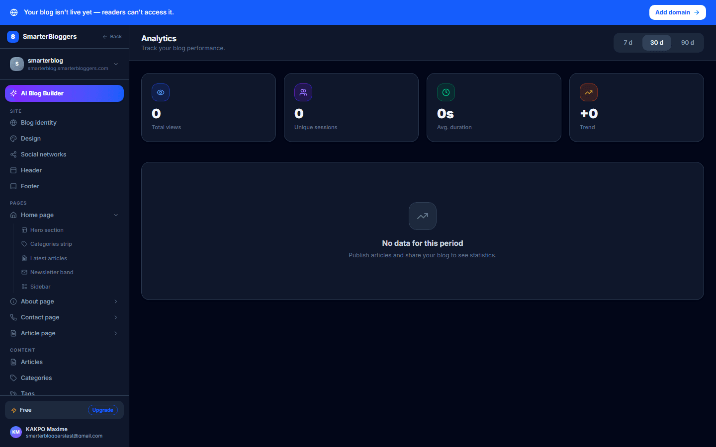 Tracking Analytics Data